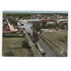 LANDRECIES: la sambre vue aérienne 10X15 - très bon état