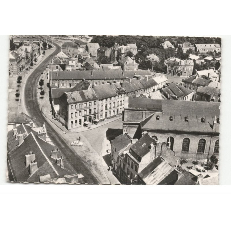 LANDRECIES: avenue foch vue aérienne 10X15 - très bon état