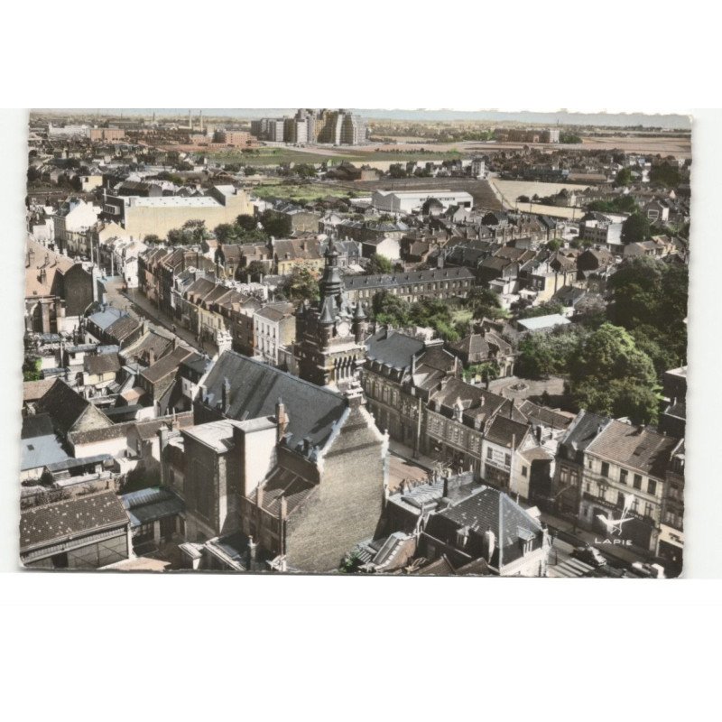 LOOS: la mairie vue aérienne 10X15 - très bon état