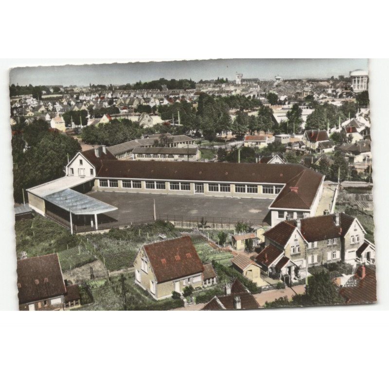 LOMME: l'école curie vue aérienne 10X15 - très bon état