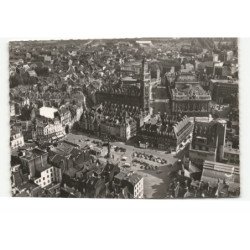 LILLE: vue générale centre de lille, grand-place, bourse, théâtre vue aérienne 10X15 - très bon état