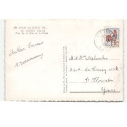LIESSIES: pont de la ville et la chute vue aérienne 10X15 - très bon état