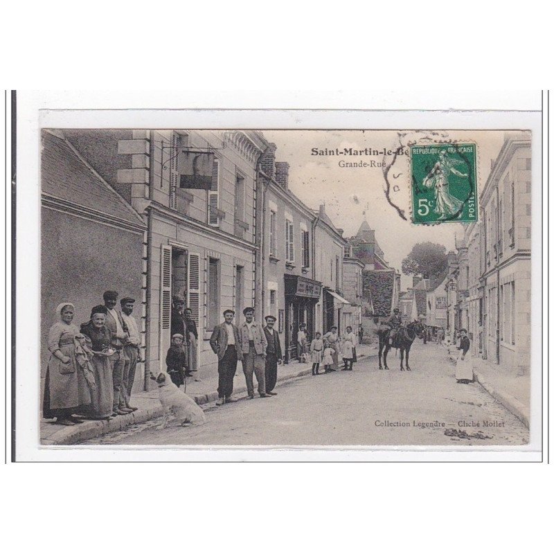 St-MARTIN-le-BEAU : grande rue - tres bon etat