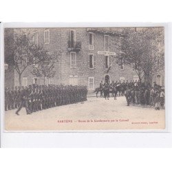 SARTENE: revue de la gendarmerie par le colonel - très bon état