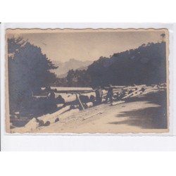 CORSE: bucherons, bois, route de bavella - très bon état