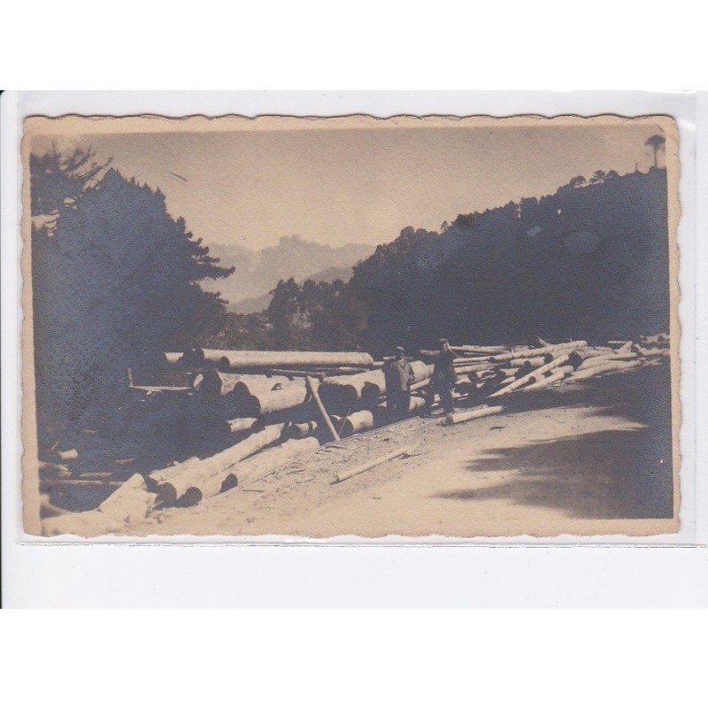 CORSE: bucherons, bois, route de bavella - très bon état