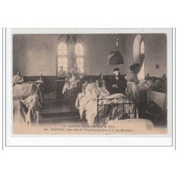 NANTES - La Guerre européenne de 1914 - Une salle de l'hôpital temporaire n°3 rue Mondésir - très bon état