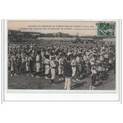 NANTES - Concours de Gymnastique - Fédération Sportive des Patronages de France 1909- Tambours - très bon état