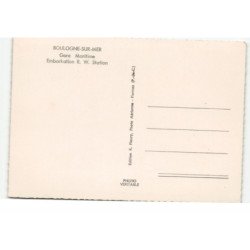 BOULOGNE-sur-MER: gare maritime, embarkation R.W. Station vue aérienne 10X15 - très bon état