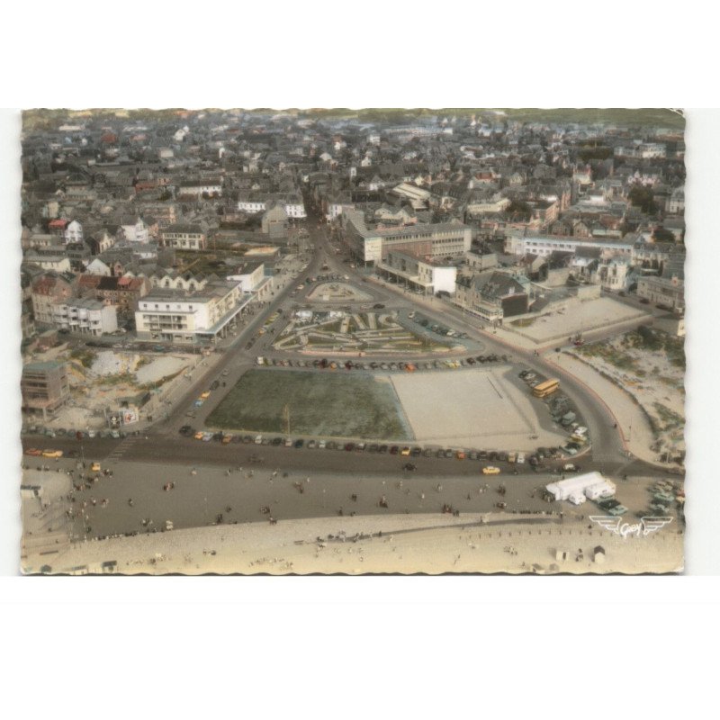 BERCK - PLAGE: place de l'entonnoir vue aérienne 10X15 - très bon état
