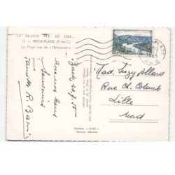 BERCK: la plage vue de "l'entonnoir" vue aérienne 10X15 - très bon état