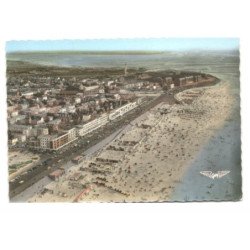 BERCK: la plage et vue générale vue aérienne 10X15 - très bon état