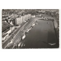 BOULOGNE-sur-MER: le port vue aérienne 10X15 - très bon état