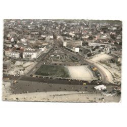 BERCK-PLAGE: place de l'entonnoir vue aérienne 10X15 - très bon état
