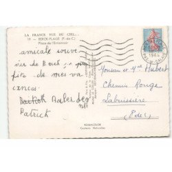 BERCK-PLAGE: place de l'entonnoir vue aérienne 10X15 - très bon état