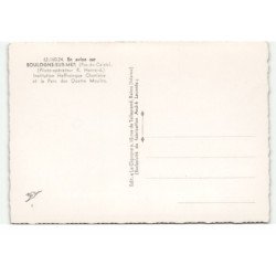 BOULOGNE-sur-MER: institution haffreingue chanlaire et le parc des quatre moulins vue aérienne 10X15 - très bon état