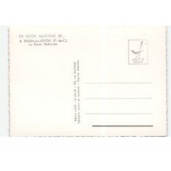 BRUAY-en-ARTOIS: la route nationale vue aérienne 10X15 - très bon état