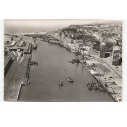 BOULOGNE-sur-MER: la gare maritime vue aérienne 10X15 - très bon état