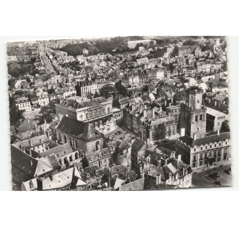 BOULOGNE-sur-MER: la haute ville vue aérienne 10X15 - très bon état