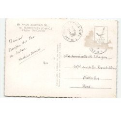 BLENDECQUES: l'église sainte-colombe vue aérienne 10X15 - très bon état