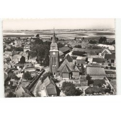 BERTINCOURT: l'église notre-dame vue aérienne 10X15 - très bon état