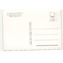 BERTINCOURT: l'église notre-dame vue aérienne 10X15 - très bon état