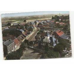 BERTINCOURT: la mairie vue aérienne 10X15 - très bon état