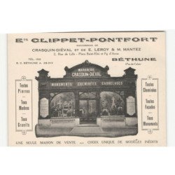 BETHUNE: clippet-pontfort, marbrerie crasquin-diéval vue aérienne 10X15 - très bon état