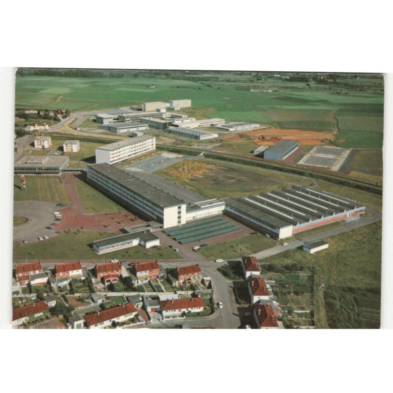 BETHUNE: cité technique, rue de verquigneul vue aérienne 10X15 - très bon état