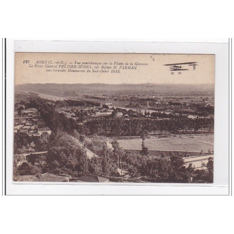 AGEN : vue panoramique sur la plaine de la garonne - tres bon etat AGEN : vue panoramique sur la plaine de la garonne - tres bon etat