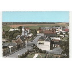 BERTINCOURT: vue d'ensemble vue aérienne 10X15 - très bon état