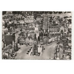 BETHUNE: le beffroi, l'église saint-vaast vue aérienne 10X15 - très bon état