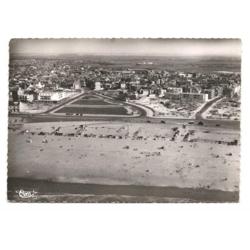 BERCK: la plage et l'entonnoir vue aérienne 10X15 - très bon état