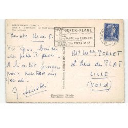 BERCK-PLAGE: l'entonnoir, le golf miniature vue aérienne 10X15 - très bon état