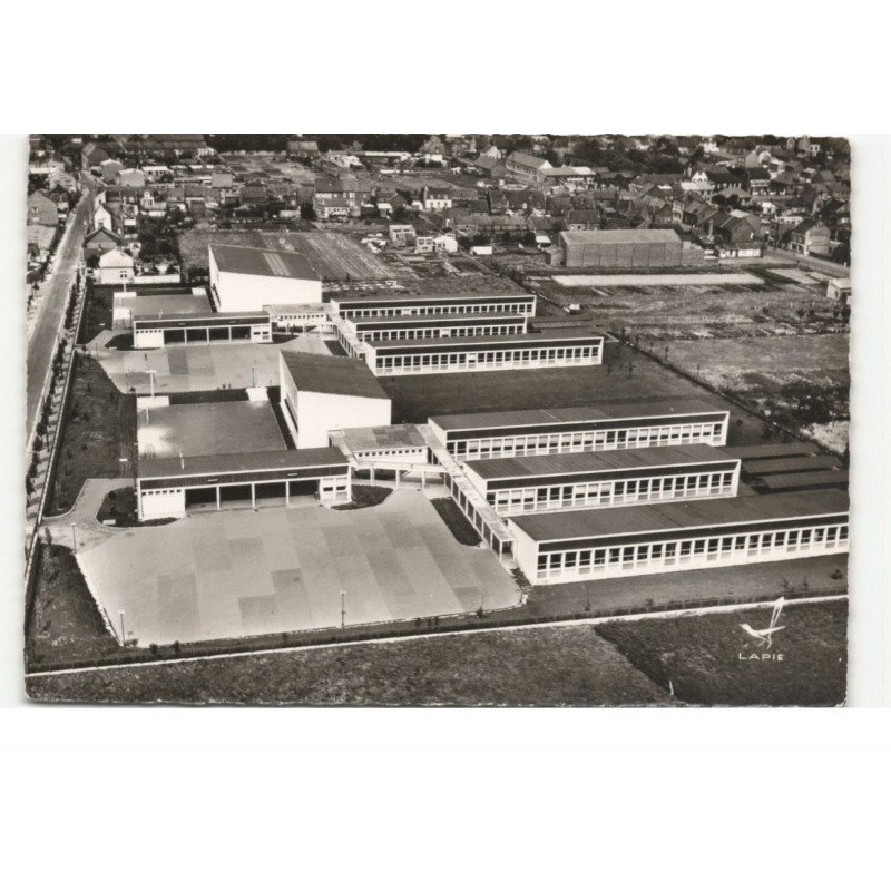 BULLY-les-MINES: le groupe scolaire phalampin vue aérienne 10X15 - très bon état