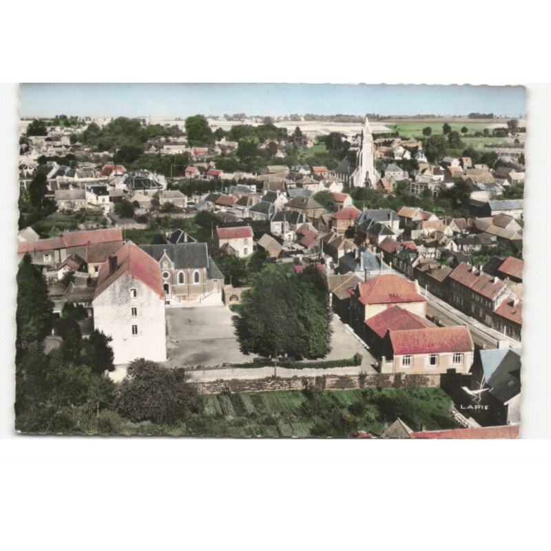BUCQUOY: vue panorarmique vue aérienne 10X15 - très bon état