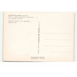 BOULOGNE-sur-MER: église saint-nicolas, grande rue vue aérienne 10X15 - très bon état