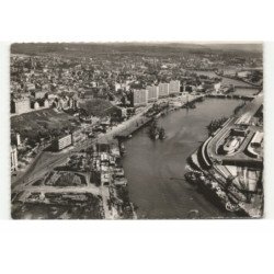 BOULOGNE-sur-MER: entrée du port et gare maritime vue aérienne 10X15 - très bon état