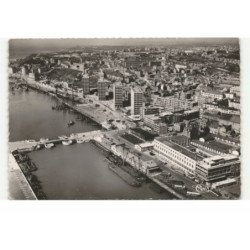 BOULOGNE-sur-MER: l'arrière port, le pont marguet vue aérienne 10X15 - très bon état