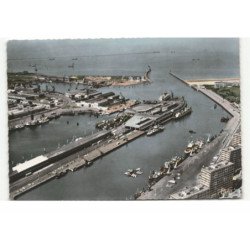 BOULOGNE-sur-MER: l'avant-port vue aérienne 10X15 - très bon état