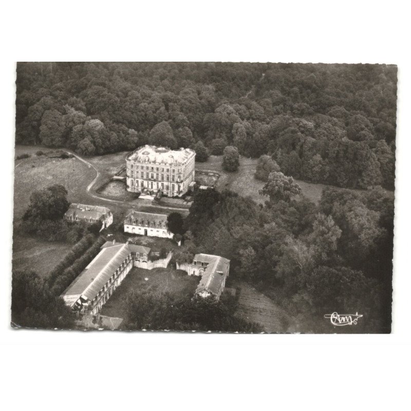 BONSECOURS: le château et ses dépendances vue aérienne 10X15 - très bon état