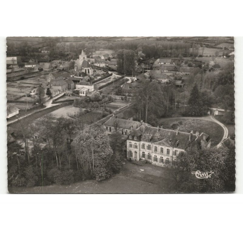 BOMY: vue générale, le château, vue aérienne 10X15 - très bon état