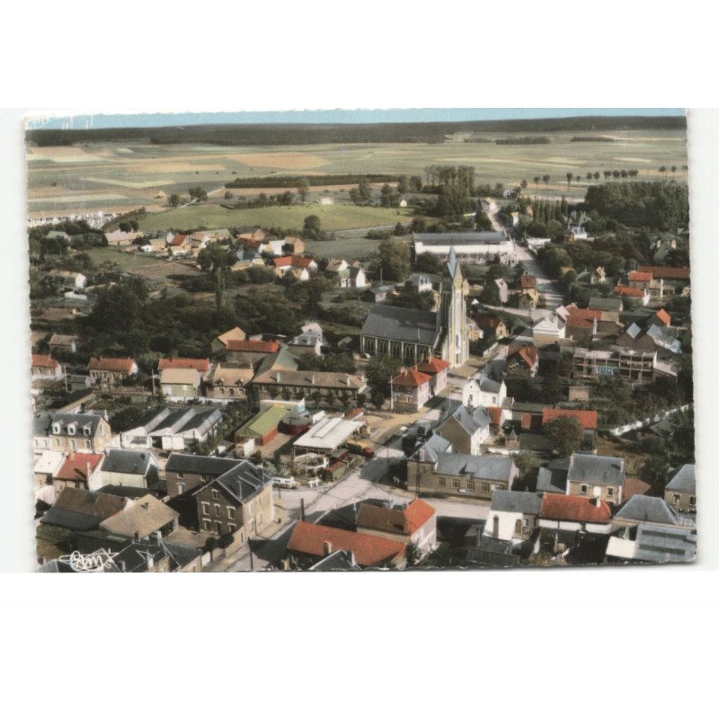 BUCQUOY: vue générale vue aérienne 10X15  - très bon état