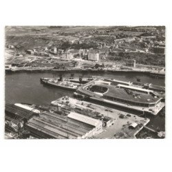 BOULOGNE-sur-MER: la gare maritime vue aérienne 10X15  - très bon état