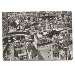 BOULOGNE-sur-MER: la haute ville et le palais de justice vue aérienne 10X15  - très bon état