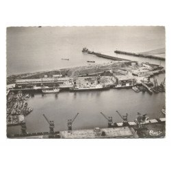 BOULOGNE-sur-MER: bassin loubet le "dinard" à quai vue aérienne 10X15  - très bon état
