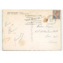 BOULOGNE-sur-MER: vue générale, l'entrée du port, vue aérienne 10X15  - très bon état