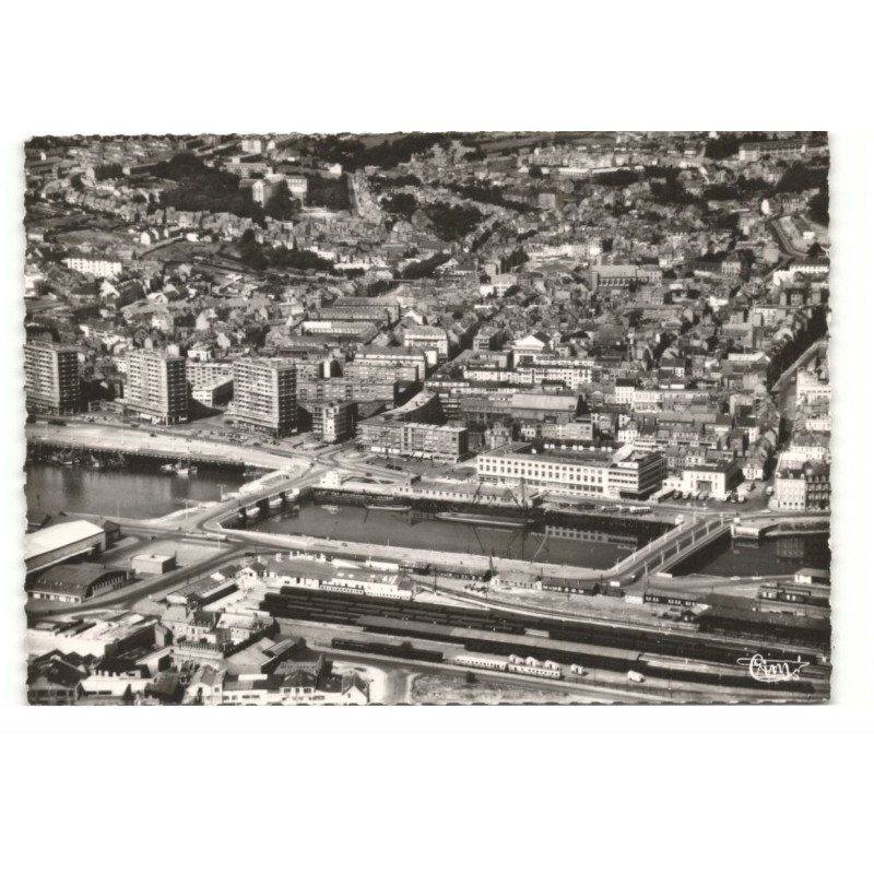 BOULOGNE-sur-MER: vue générale vue aérienne 10X15  - très bon état