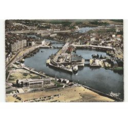 BOULOGNE-sur-MER: le casino, le port, vue aérienne 10X15  - très bon état