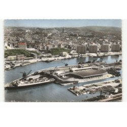 BOULOGNE-sur-MER: la gare maritime vue aérienne 10X15  - très bon état